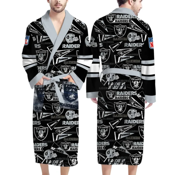 Las Vegas Raiders Unisex 3D Bathrobe