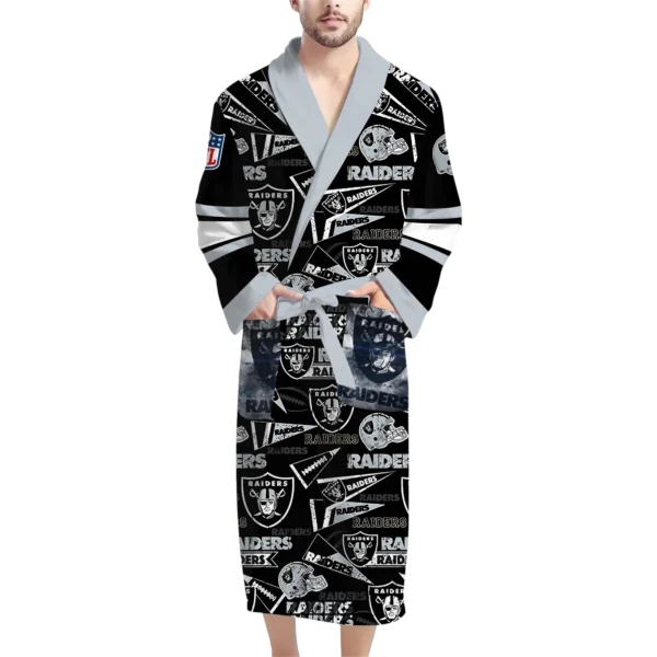 Las Vegas Raiders Unisex 3D Bathrobe