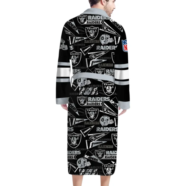 Las Vegas Raiders Unisex 3D Bathrobe