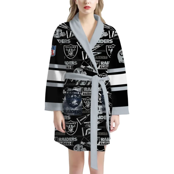 Las Vegas Raiders Unisex 3D Bathrobe