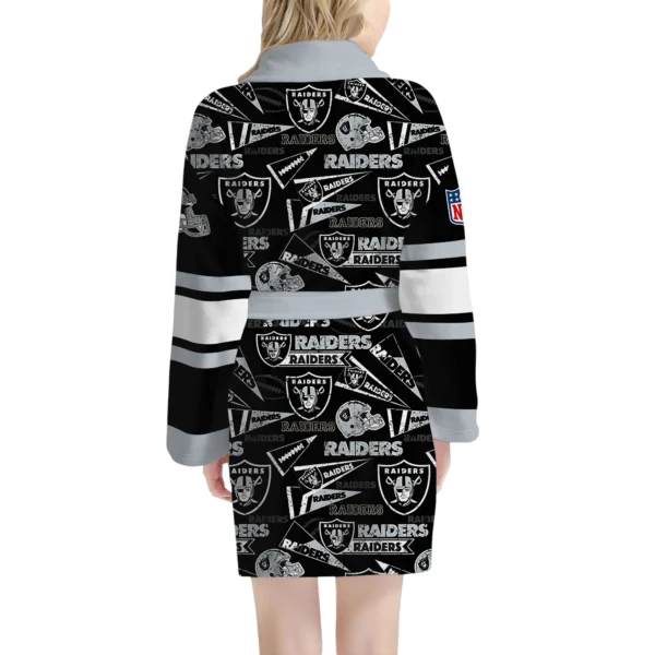 Las Vegas Raiders Unisex 3D Bathrobe