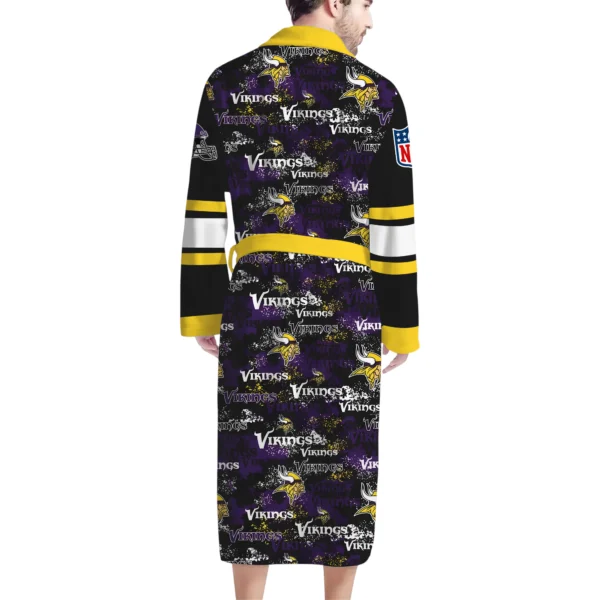 Minnesota Vikings Unisex 3D Bathrobe