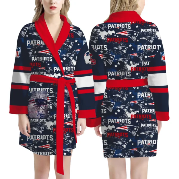 New England Patriots Unisex 3D Bathrobe