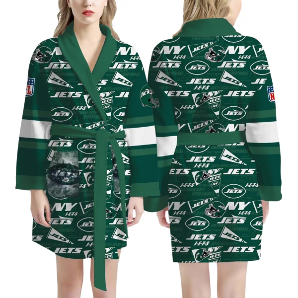New York Jets Unisex 3D Bathrobe