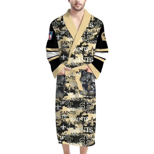 New Orleans Saints Unisex 3D Bathrobe