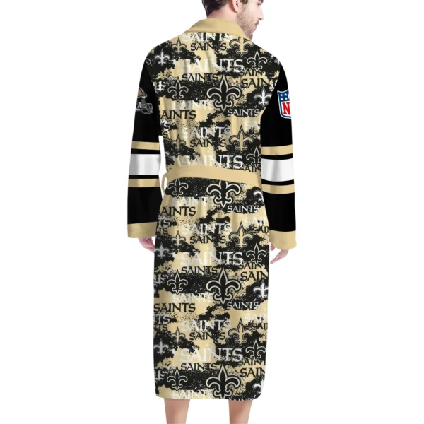 New Orleans Saints Unisex 3D Bathrobe