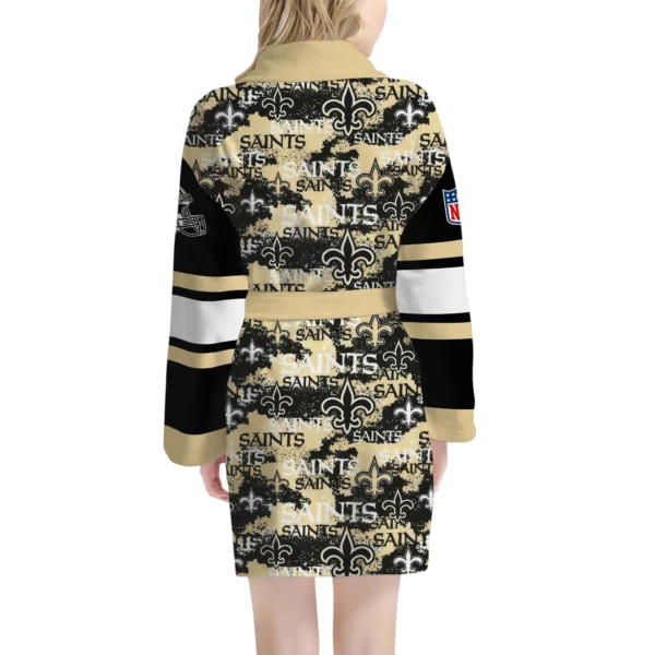 New Orleans Saints Unisex 3D Bathrobe