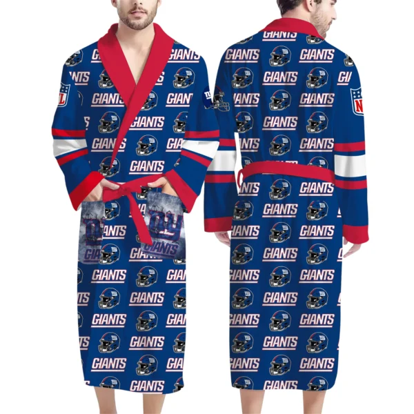 New York Giants Unisex 3D Bathrobe