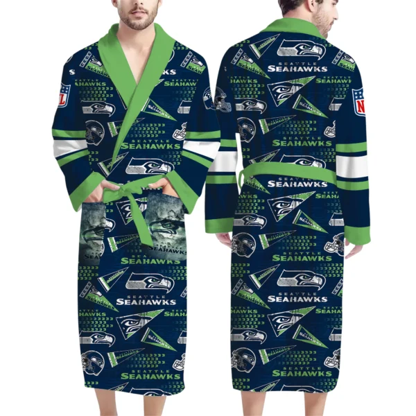 Seattle Seahawks Unisex 3D Bathrobe