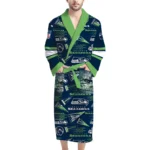 Seattle Seahawks Unisex 3D Bathrobe