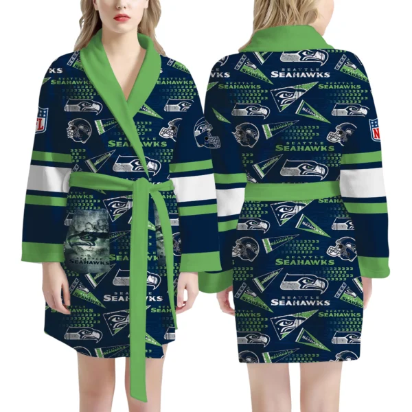 Seattle Seahawks Unisex 3D Bathrobe