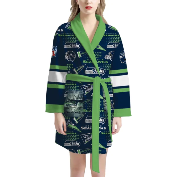 Seattle Seahawks Unisex 3D Bathrobe