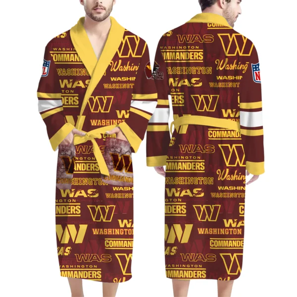 Washington Commanders Unisex 3D Bathrobe