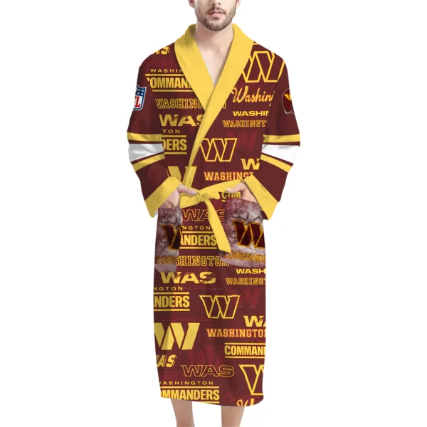 Washington Commanders Unisex 3D Bathrobe