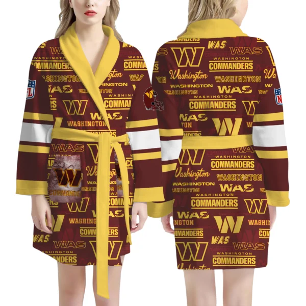 Washington Commanders Unisex 3D Bathrobe