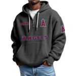 Los Angeles Angels Quarter-Zip Waffle Knit Hoodie