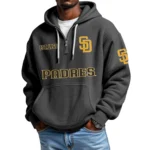 San Diego Padres Quarter-Zip Waffle Knit Hoodie