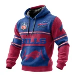 Buffalo Bills 3D Waffle Pullover Hoodie