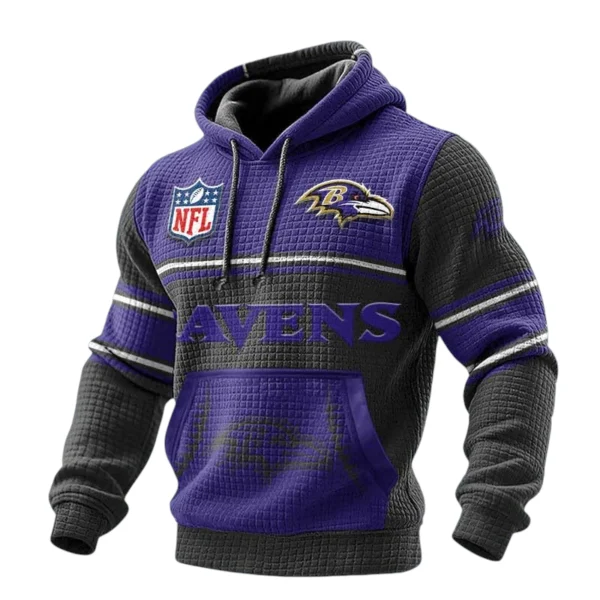 Baltimore Ravens 3D Waffle Pullover Hoodie