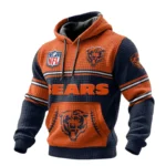 Chicago Bears 3D Waffle Pullover Hoodie