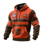 Cleveland Browns 3D Waffle Pullover Hoodie