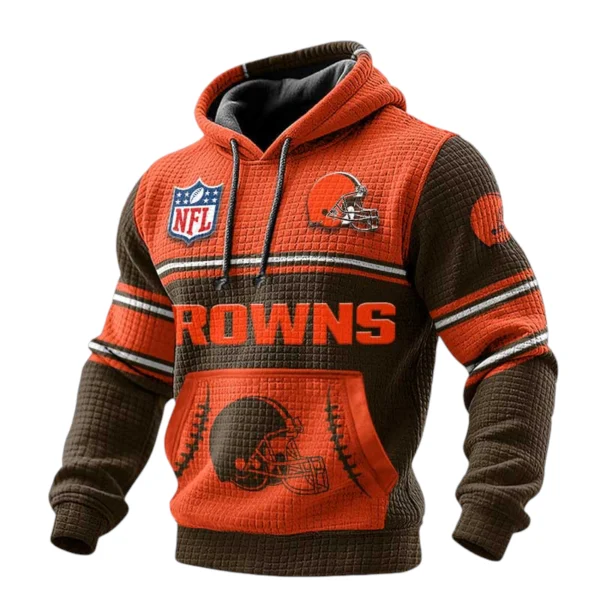 Cleveland Browns 3D Waffle Pullover Hoodie