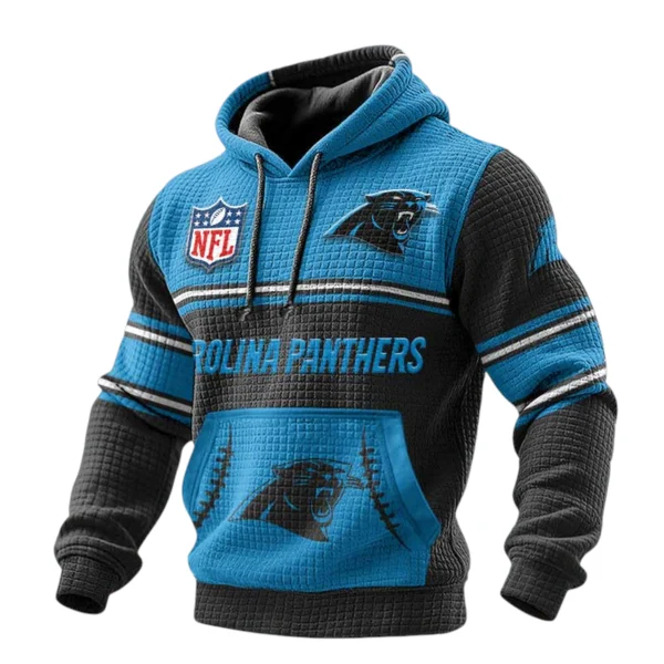 Carolina Panthers 3D Waffle Pullover Hoodie