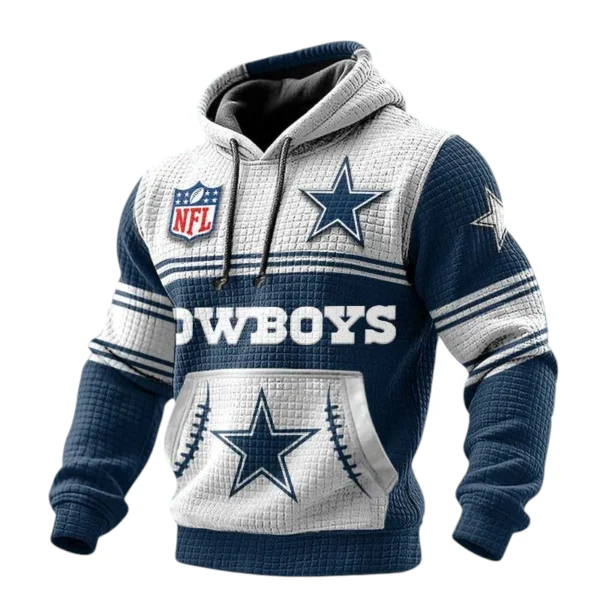 Dallas Cowboys 3D Waffle Pullover Hoodie