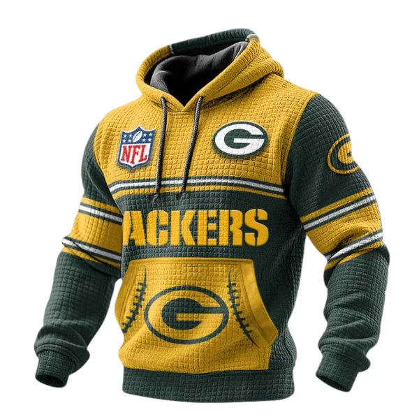 Green Bay Packers 3D Waffle Pullover Hoodie