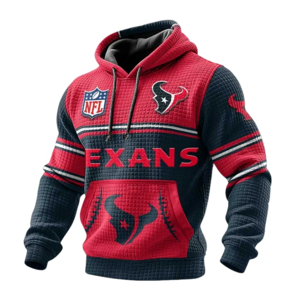 Houston Texans 3D Waffle Pullover Hoodie