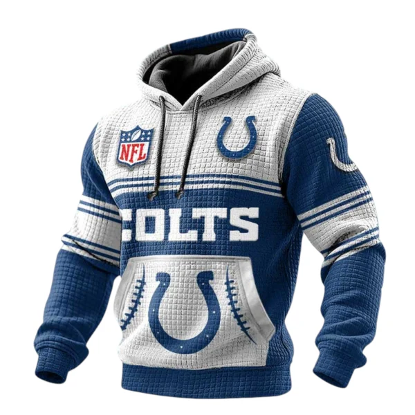 Indianapolis Colts 3D Waffle Pullover Hoodie