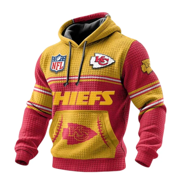Kansas City Chiefs 3D Waffle Pullover Hoodie