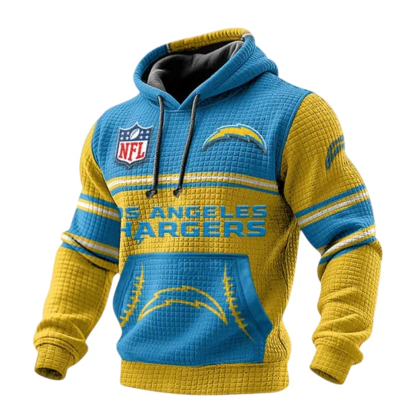 Los Angeles Chargers 3D Waffle Pullover Hoodie