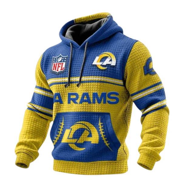 Los Angeles Rams 3D Waffle Pullover Hoodie