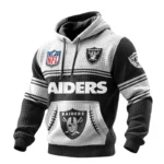 Las Vegas Raiders 3D Waffle Pullover Hoodie