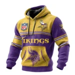 Minnesota Vikings 3D Waffle Pullover Hoodie