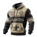 New Orleans Saints 3D Waffle Pullover Hoodie