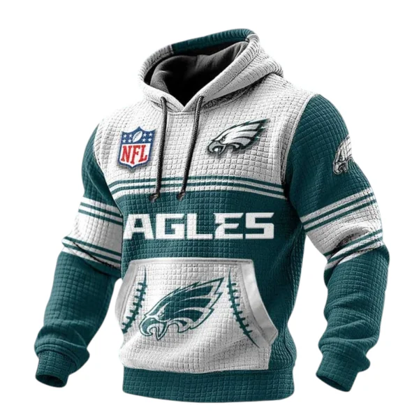 Philadelphia Eagles 3D Waffle Pullover Hoodie
