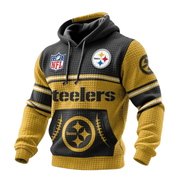 Pittsburgh Steelers 3D Waffle Pullover Hoodie