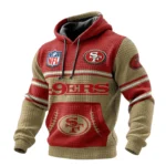 San Francisco 49ers 3D Waffle Pullover Hoodie