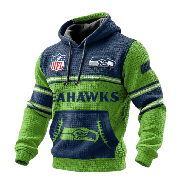 Seattle Seahawks 3D Waffle Pullover Hoodie