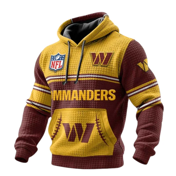 Washington Commanders 3D Waffle Pullover Hoodie