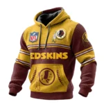 Washington Redskin 3D Waffle Pullover Hoodie