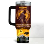 Snoopy x Washington Commanders Tumblers 40oz with Transparent Lid, Handle & Straw Custom Your Name