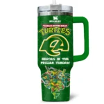 TMNT x Los Angeles Rams Tumblers 40oz with Transparent Lid, Handle & Straw Custom Your Name