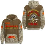 Seattle Seahawks US Marine Corps 250th Anniversary 3D Hoodie Limited 2026 Custom Your Name