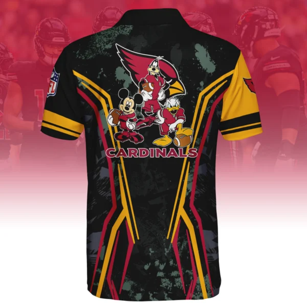 Arizona Cardinals x Disney 3D Polo Shirt Custom Name