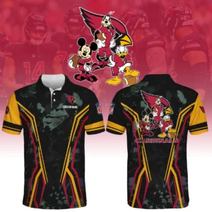 Arizona Cardinals x Disney 3D Polo Shirt Custom Name