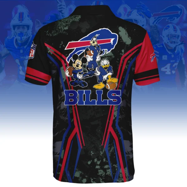 Buffalo Bills x Disney 3D Polo Shirt Custom Name