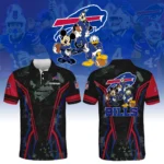 Buffalo Bills x Disney 3D Polo Shirt Custom Name